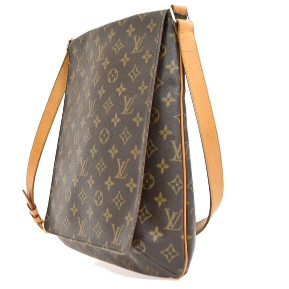 LOUIS VUITTON Musette Shoulder Bag Monogram Leather Brown France M51256 - Picture 2 of 16